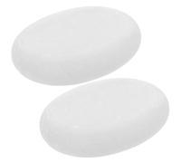 CHICAMPERA 2Pcs White Marble Massage Stones Hot Spa Massage Stones for Body Face with Essential Oil Heating Compatible for Deep Tissue Relaxation