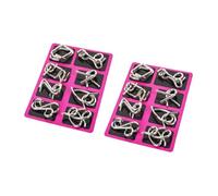 CHICAMPERA 2sets Wire Puzzle Brain Teaser for Boys and Girls Adults Adhdkids Logic Game Toys