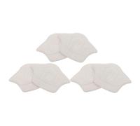 CHICAMPERA 3 Pairs White Self-Adhesive Heel Cushion Pads for Shoes, Wear-Resistant Sponge and Cloth Material Cross-Embossed Design to Prevent Blisters and Avoid Foot, for Sports and Everyday