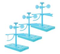 CHICAMPERA 3 Sets DIY Weather Vane Science Experiment Kit for Classroom and Preschool Stem Teaching Aids Outdoor Wind Indicator with Anemometer Function for Cooperative Environmental Learning