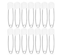 CHICAMPERA 30 Pcs Large Safety Pins for Cloth Diapers and Wipes Multi-use Zinc Alloy and Pp Diaper Pins Secure and Sturdy for Parents and Newborns