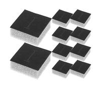 CHICAMPERA 30pcs Black Jewelry Sponge Insert Pads with Random Ring Holes, Foam Liner for 7.5x7.5x3.5cm Ring and Bracelet Boxes, Packaging Foam Inserts for Jewelry Display and Retail Showcase