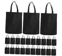 CHICAMPERA 30pcs Non Woven Reusable Tote Bags with Handles Lightweight Shopping Bags for Groceries Takeout and Packaging and Compact Design for Easy Storage and Transport