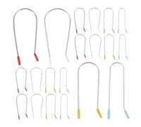 CHICAMPERA 32 Pcs Hot Roller Clips Replacement with Quick Heating Safe Reliable U-shaped Hair Curler Clips for Electric Curlers Versatile Securing Pins for All Hair Types Easy Use for Home