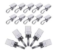 CHICAMPERA 36pcs Heavy Duty Rug Clips Stainless Steel Carpet Curtain Clamps Silver Versatile Use Securely Hold Backdrops and Carpets for Home Display and Exhibition