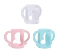CHICAMPERA 3pcs Bottle Handle Silicone Milk Bottle Handles Soft Grip for Months Plus Boy Girl