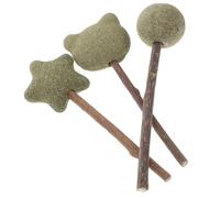 CHICAMPERA 3pcs Cat Chew Catnip Lollipop Sticks for Cats Natural Actinidia Polygama Material Dental Cleaning Relaxation and Appetite Increase Chew Sticks in Living Room