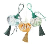 CHICAMPERA 3pcs Chinese Style Hanging Empty Sachets Portable Cotton Cloth Sachet Packing Bags with Delicate Patterns, Good Decorative Effects, as Small Bags for Home Fragrance