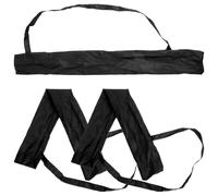 CHICAMPERA 3pcs Folding Umbrella Storage Bags with Shoulder Straps, Black Polyester Umbrella Pouches for Easy Storage and Carrying Outdoors, Compact and Foldable Design Fits in Bag