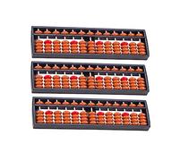 CHICAMPERA 3pcs Mini Traditional Counting Abacus for Portable Math Learning Tool for Enhance Arithmetic Skills Memory Design for Classroom Home Use