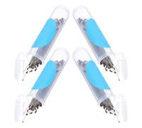 CHICAMPERA 4 Boxes Stainless Steel Butterfly Pins for Insect Specimens with Plastic Bottles, Portable Packaging for School Butterfly Needle Collection, Suitable for Classroom Activities