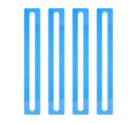CHICAMPERA 4pcs Blue Acrylic Mahjong Line Reader for Players and Enthusiasts with Line Tracking and Boosting Concentration Features Guided Reading Bookmark for Mahjong Cards Card Guide Sheets