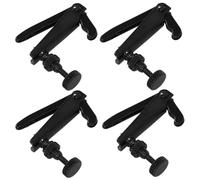 CHICAMPERA 4pcs Brass Violin String Fine Tuners Black Universal 3/4-4/4 Violin Accessories Adjustable Parts Tailpiece Use