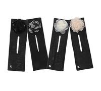 CHICAMPERA 4pcs Bun Maker Hair Styling Tool Twisted Bun Maker Cloth Material Beautiful Design Hold Hair Tightly Easy to Wear for Running and Party Women