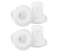 CHICAMPERA 4pcs Car Vacuum Cleaner Filter Core Replacement Compatible with Vehicle Vacuum Cleaner, White Pe Material, Easy to Install and Remove, Enhances Cleaning Performance for Car Dust