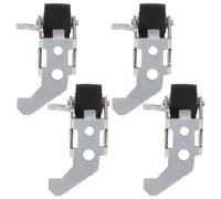 CHICAMPERA 4pcs Cassette Tape Pinch Rollers with Iron Frame 9mm Replacement for Cassette Deck Tape Recorder Repair Audio Parts for Radio and Video Machines