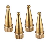 CHICAMPERA 4Pcs Copper Speaker Spikes Shockproof Stand Feet for Amplifiers CD Players Turntables Instruments Easy Installation Vibration Minimizing High Grade Plating Finish
