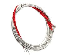 CHICAMPERA 4pcs Metal Bass Guitar Strings Set for 4 String Bass Acoustic Replacement Parts for Musicians with Assorted Colour