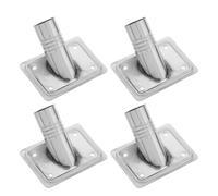 CHICAMPERA 4pcs Metal Floor Brush Pole Connector Replacement Broom Handle Adapter for Mop Handles and Wooden Poles, Wear-Resistant and Convenient Maintenance for Cleaning Tasks in Commercial