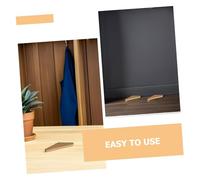 CHICAMPERA 4pcs Natural Wood Wall Hooks Smooth Finish Sturdy Coat Hangers for Entryway Bedroom Bathroom Easy Mount Wooden Rack for Hats Towels and Clothes