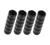 CHICAMPERA 4pcs Non-Slip Walker Handle Cushions Black Grips for Wheelchairs Small Carts Replacement Parts Comfortable Covers for Elderly Mobility Support