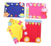CHICAMPERA 4pcs Non-woven Photo Frames for DIY Crafting, Colourful Wall and Tabletop Picture Frames to Hands-on Ability, Suitable and Creative Projects