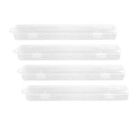CHICAMPERA 4pcs Plastic Pen Case for Ballpoint and Paint Brushes, Portable and Fashionable Storage Box Suitable for Anniversary Celebrations and Business Activities