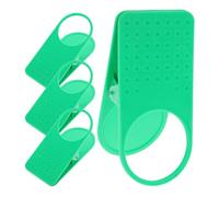 CHICAMPERA 4pcs Portable Plastic Cup Clip Holder Clamps for Desk Side Space-saving Mug Holder Clamp for Secretaries and Die-hard Gamers Random Color