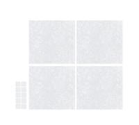 CHICAMPERA 4pcs Range Hood Oil Filter Paper for Kitchen Use, White Non-woven Fabric with Fine Filtration and Portable Design, Suitable for Home Range Hood Oil Absorption