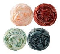 CHICAMPERA 4pcs Reusable Bath Balls with Lanyard for Men and Women Pe Material Shower Puff Mesh Nets Soft Exfoliating Bath Accessories for Shower