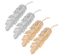 CHICAMPERA 4pcs Silver Metal Hair Clips Duckbill Hairpin Set, Easy to Take, Will Not Hurt Hair, Creative and Romantic Style for Everyday Use