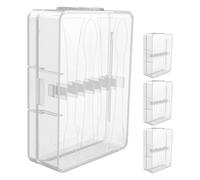 CHICAMPERA 4pcs Small Brush Heads Case Electric Toothbrush Heads Storage Box Pp Material Compact Portable Design from Dirt Easy to Carry Travel Use