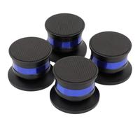 CHICAMPERA 4pcs Speaker Isolation Feet for Subwoofer and Dvd Player, Vibration Absorber with Bronze and Rubber Material, Weight Capacity 220lbs, Reduces Harmonic Vibration and Supports Sound