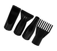 CHICAMPERA 4pcs Universal Hair Dryer Nozzle Attachments Set Including Large, Small round Nozzles and Comb Diffuser for Pet Grooming and Styling Tools Compatible with Blow Dryers