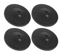CHICAMPERA 4pcs Water Fillable Balloon Column Bases, Black Thickened Water Weight Bags 21cm Diameter X 3.5cm Height, Balloon Stand Weighted Bases for Graduation Party and Outdoor Event