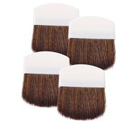 CHICAMPERA 4pcs Women Makeup Brush Set Including Powder Brush for Pressed Powder with Soft Horsehair Bristles and Plastic Handles for Facial Makeup