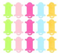 CHICAMPERA 50pcs Colorful Plastic Yarn Holders Knitting Tools for DIY Thread Winding and Organizing Use Yarn Bobbins for Crochet Accessories and Hand Spool Crafting Random Color