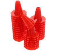 CHICAMPERA 50pcs Red Plastic Beehive Nest Door Vent Cone for Bee Box and Hive with Minimal Stress to Bees, for Beekeeping and Honey Harvesting Supplies