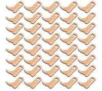 CHICAMPERA 50pcs Wooden Cowboy Boot Hanging Ornaments for Wedding and Home Decor, Lightweight Mini Boots for DIY Crafts and Creative Party Decorations