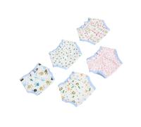 CHICAMPERA 5pcs Adjustable Cotton Doll Diapers Washable Underwear for Realistic Pretend Play Accessories for Dolls Enhances Imaginative Role Play and Skill Development