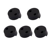 CHICAMPERA 5pcs Black Rubber Violin Practice Mute for Violin Players with Dampening and Silencing Performance for Quiet Practice
