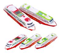 CHICAMPERA 5pcs Boat Toy Cruise Ship Model Pull Back Toys Gliding Feature Titanic Model Steam Ship Random Style