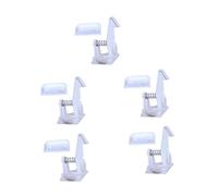 CHICAMPERA 5pcs Cabinet Locks Child Safety with Key, White Plastic, No Tools Required and Easy to Install, for Bedroom Doors and Cabinets