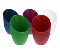 CHICAMPERA 5pcs Plastic Lampshade Replacement Set, Practical and Lightweight Plastic Lamp Shades, Sturdy and Not Easy to Melt Or Break, for Table and Hanging Lamps