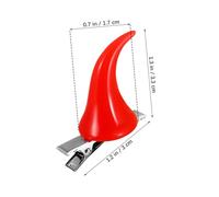 CHICAMPERA 6pcs Devil's Horn Hair Accessories Indoor Devil Costume Halloween Headpiece Clip Come Queen Lord Funny Halloween Decor Resin