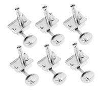 CHICAMPERA 6pcs Guitar Tuning Pegs Machine Heads Semi-closed String Tuners for Electric Guitar Replacement Accurate Pitch Adjustment Easy Installation Vintage Style