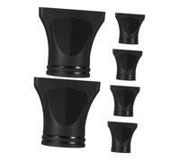 CHICAMPERA 6pcs Hair Dryer Nozzle Accessories Hairdryer Nozzle Universal Hair Dryer Attachment Plastic Black