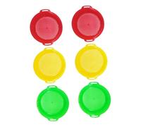 CHICAMPERA 6pcs Portable Sand Sifter for Handheld Plastic Sand Strainer for Beach Play Fun Outdoor Activity Encourages Group Play and Imaginative Exploration