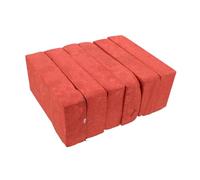 CHICAMPERA 6pcs Red Foam Bricks Lightweight Safe Movie Props for Stage Performance Magician Accessories Simulation Blocks Halloween Comedy Tricks