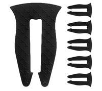 CHICAMPERA 6pcs Silicone Gas Stove Knob Lock Cover with Universal Compatibility and Easy Lock Mechanism Black Stove Knob Guard for Kitchen Safety to Prevent or Pets from Turning on Oven